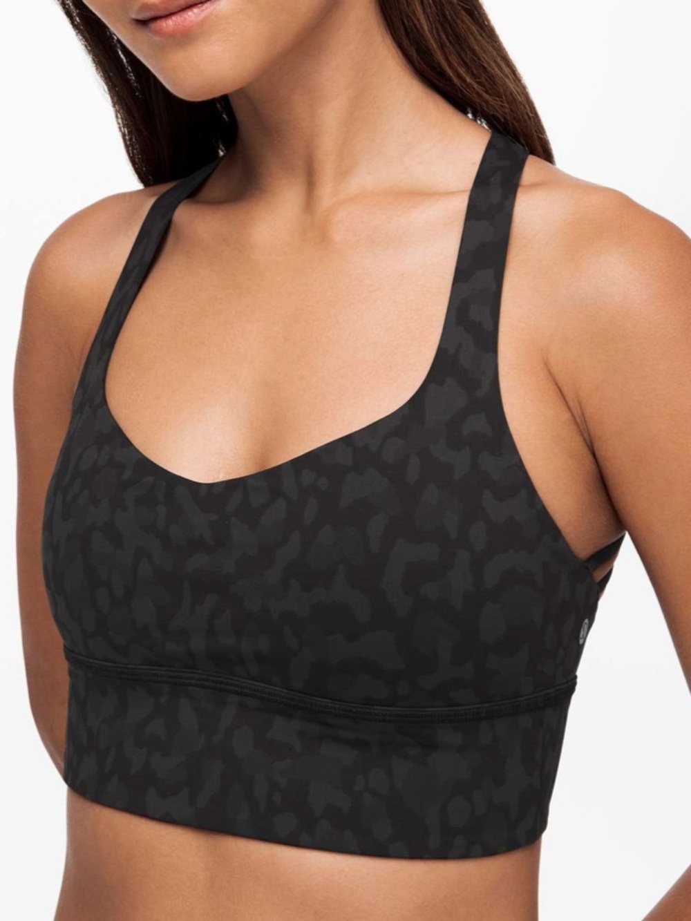 Lululemon Free to be Wild Black Camo Sports Bra